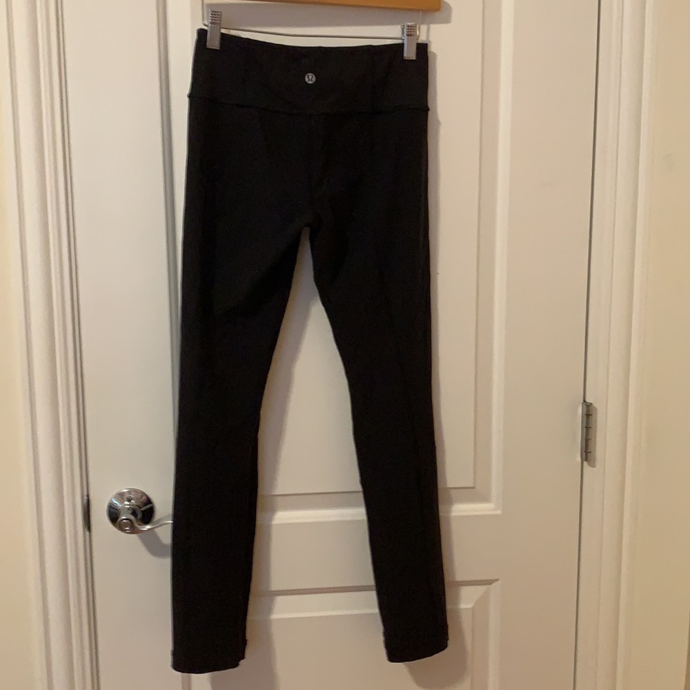 Lululemon Black Skinny Groove Pant Flare Legging